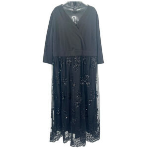 Black Sequined Dress Size 20